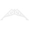 Ekena Millwork Pitch Carrillo Architectural Grade PVC Gable Pediment, 72"W x 36"H x 1"P (12/12) GPP072X036X100CRL - alternate 2